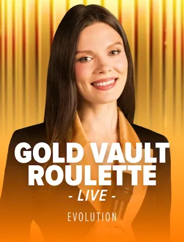Live tafel Gold Vault Roulette (Evolution) bij Casino Lizaro