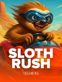 Sloth Rush (18 Gaming) in de lobby van Lizaro Casino